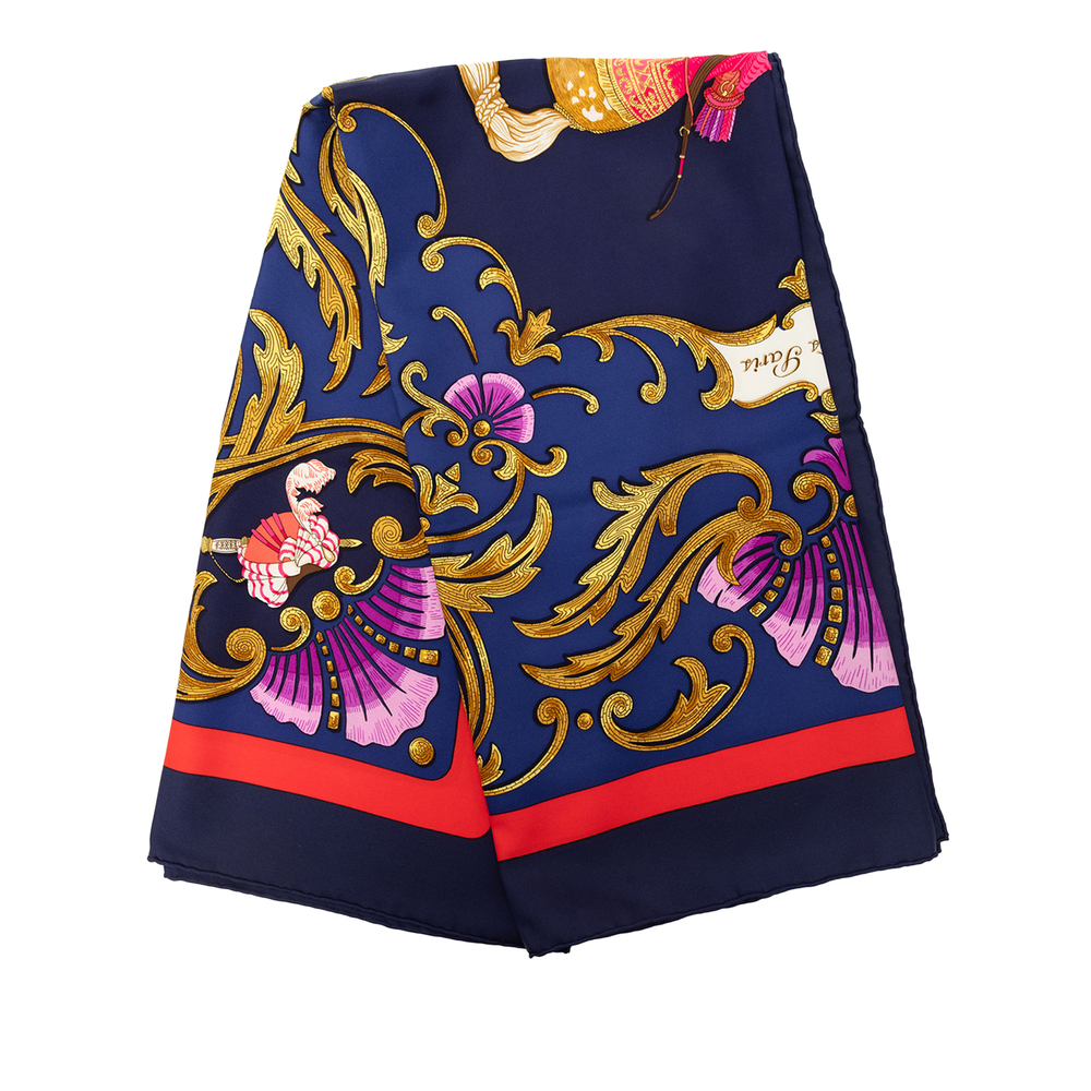 Pre-Loved Hermes Cheval Turc Silk Scarf 90